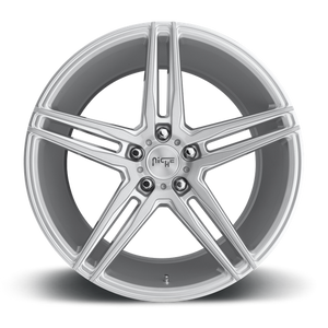 Niche M170 TURIN Gloss Silver Machined 18x8 +40 5x120mm 72.6mm - WheelWiz