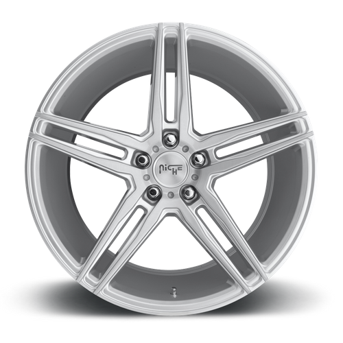 Niche M170 TURIN Gloss Silver Machined 19x8.5 +35 5x114.3mm 72.6mm - WheelWiz