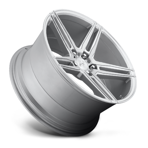 Niche M170 TURIN Gloss Silver Machined 19x8.5 +35 5x114.3mm 72.6mm - WheelWiz