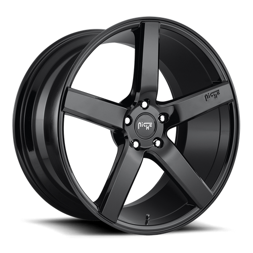 Niche M188 MILAN Gloss Black 22x10 +35 5x127mm 71.5mm - Wheelwiz
