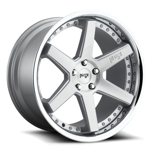Niche M193 ALTAIR Gloss Silver 20x10.5 +35 5x120mm 72.6mm