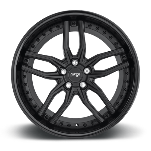 Niche M194 METHOS Gloss Black Matte Black 20x9 +35 5x114.3mm 72.6mm