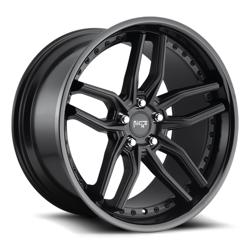 Niche M194 METHOS Gloss Black Matte Black 20x9 +35 5x114.3mm 72.6mm
