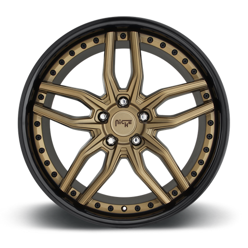 Niche M195 METHOS Matte Bronze Black Bead Ring 19x8.5 +42 5x112mm 66.6mm
