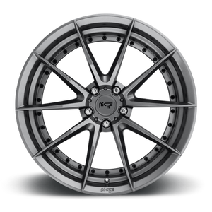 Niche M197 SECTOR Gloss Anthracite 20x9 +35 5x120mm 72.6mm - Wheelwiz
