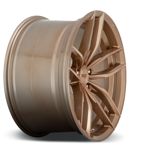 Niche M202 VOSSO Glossy Bronze Brushed 20x9 +35 5x114.3mm 72.6mm - Wheelwiz