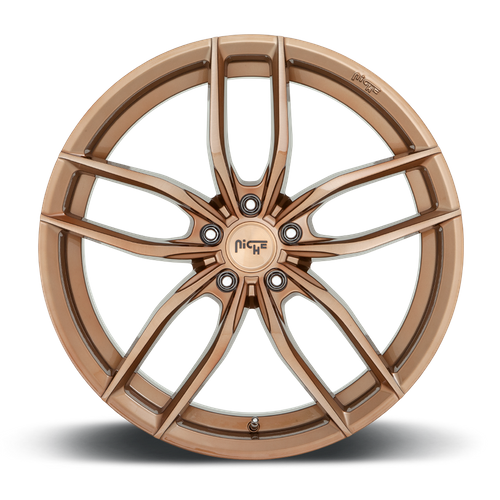 Niche M202 VOSSO Glossy Bronze Brushed 20x9 +35 5x114.3mm 72.6mm - Wheelwiz