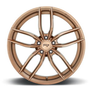 Niche M202 VOSSO Glossy Bronze Brushed 20x9 +35 5x114.3mm 72.6mm - Wheelwiz