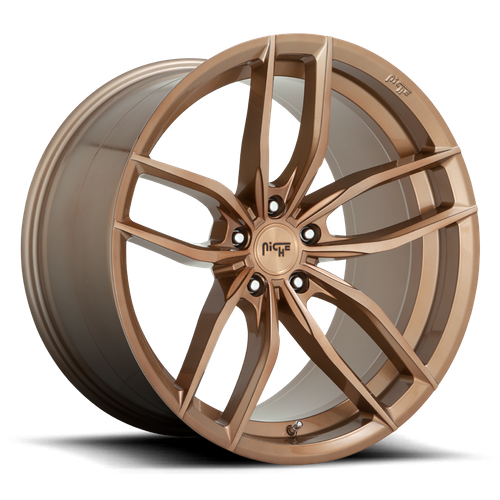 Niche M202 VOSSO Glossy Bronze Brushed 20x9 +35 5x114.3mm 72.6mm - Wheelwiz