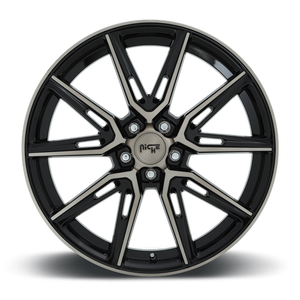 Niche M219 GEMELLO Gloss Mach Double Dark Tint 20x9 +35 5x114.3mm 72.6mm - Wheelwiz