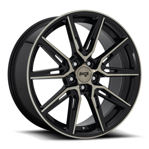 Niche M219 GEMELLO Gloss Mach Double Dark Tint 20x9 +35 5x114.3mm 72.6mm - Wheelwiz