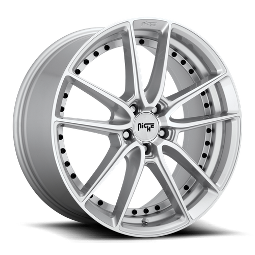 Niche M221 DFS Gloss Silver Machined 22x9 +18 5x115mm 71.5mm