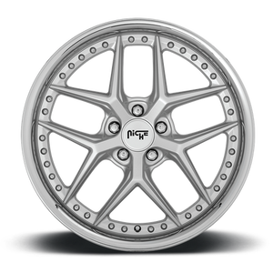 Niche M225 VICE Matte Silver 20x9 +38 5x112mm 66.6mm