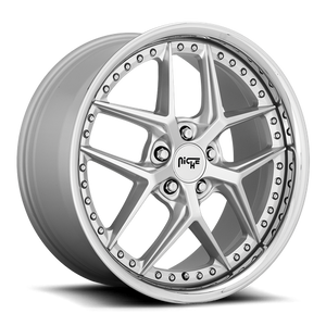 Niche M225 VICE Matte Silver 20x10.5 +35 5x120mm 72.6mm