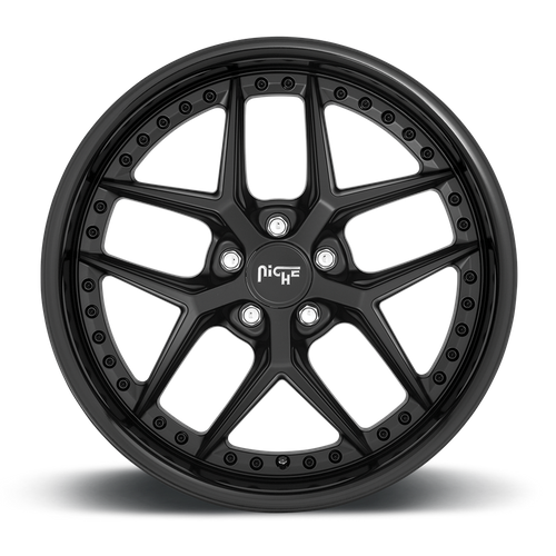 Niche M226 VICE Gloss Black Matte Black 20x9 +35 5x120mm 72.6mm