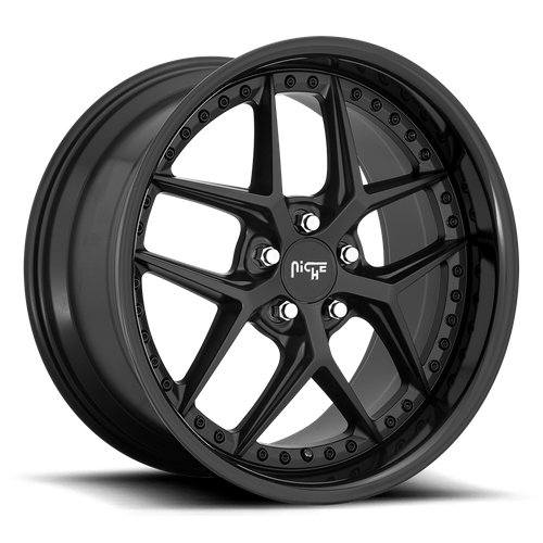 Niche M226 VICE Gloss Black Matte Black 20x9 +35 5x120mm 72.6mm