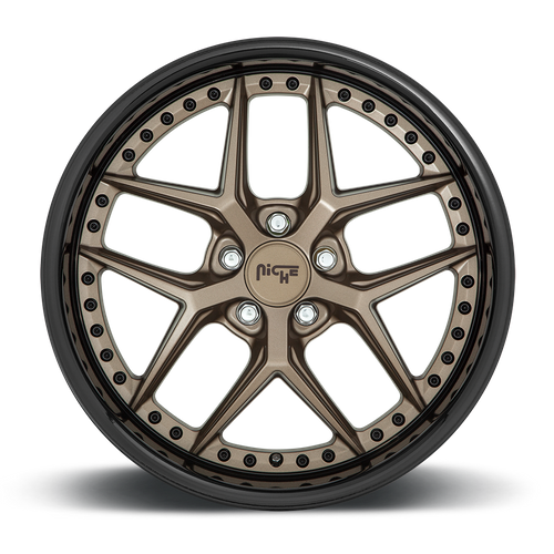 Niche M227 VICE Matte Bronze Black Bead Ring 20x9 +18 5x115mm 71.5mm