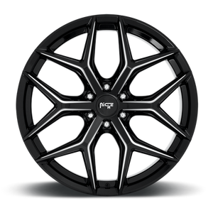 Niche M232 VICE SUV Gloss Black Milled 24x10 +30 6x139.7mm 106.1mm