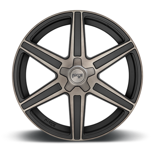 Niche M236 CARINA Matte Mach Double Dark Tint 20x10.5 +40 5x112mm 66.6mm