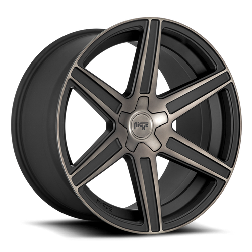 Niche M236 CARINA Matte Mach Double Dark Tint 24x10 +25 5x139.7mm 78.1mm