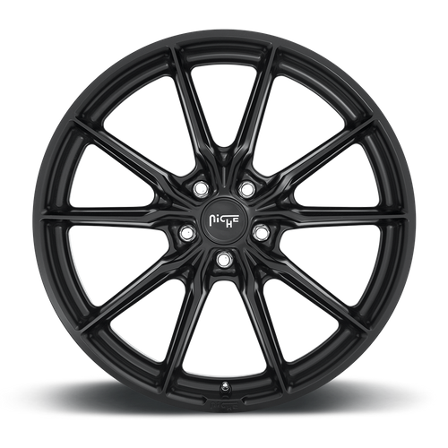 Niche M238 RAINIER Matte Black 18x8 +25 5x114.3mm 72.6mm