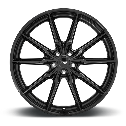 Niche M240 RAINIER Gloss Black 19x9.5 +50 5x112mm 66.6mm