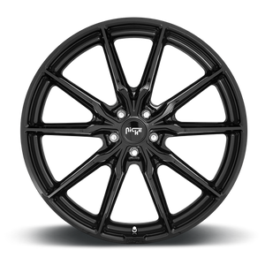 Niche M240 RAINIER Gloss Black 19x9.5 +50 5x112mm 66.6mm