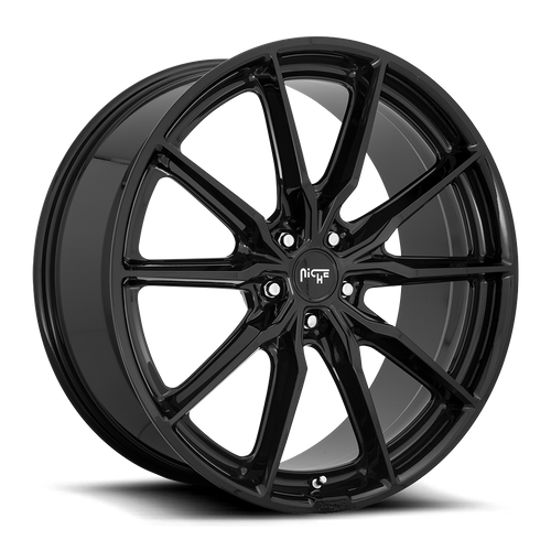 Niche M240 RAINIER Gloss Black 19x9.5 +50 5x112mm 66.6mm