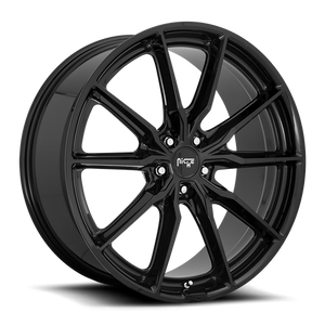 Niche M240 RAINIER Gloss Black 19x9.5 +50 5x112mm 66.6mm