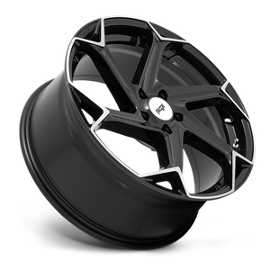 Niche M255 FLASH Gloss Black Brushed 20x9 +18 5x115mm 71.5mm - Wheelwiz
