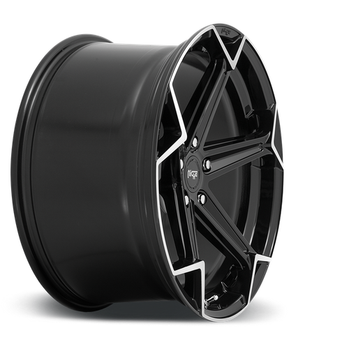 Niche N259 ARROW Gloss Black Brushed 20x9 +35 5x120mm 72.6mm