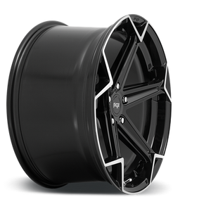 Niche N259 ARROW Gloss Black Brushed 20x10.5 +27 5x112mm 66.6mm - Wheelwiz