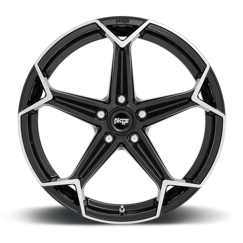 Niche N259 ARROW Gloss Black Brushed 20x9 +35 5x120mm 72.6mm