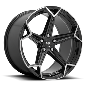 Niche N259 ARROW Gloss Black Brushed 20x10.5 +40 5x112mm 66.6mm