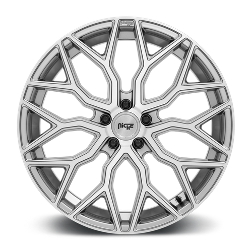 Niche M265 MAZZANTI Anthracite Brushed 22x10 +20 5x112mm 66.6mm