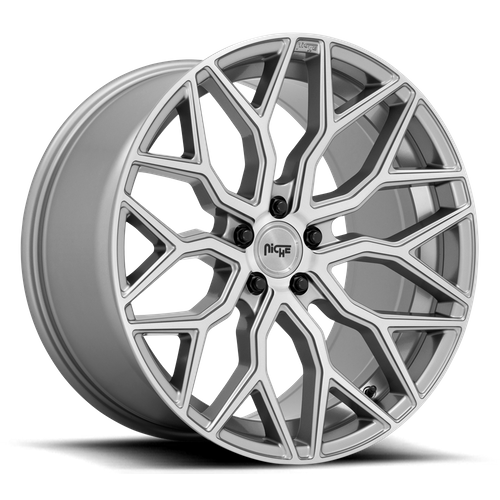 Niche M265 MAZZANTI Anthracite Brushed 22x10 +20 5x112mm 66.6mm