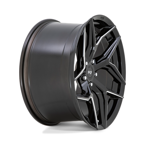 Niche M266 TORSION Gloss Black Milled 20x10.5 +27 5x112mm 66.6mm - Wheelwiz