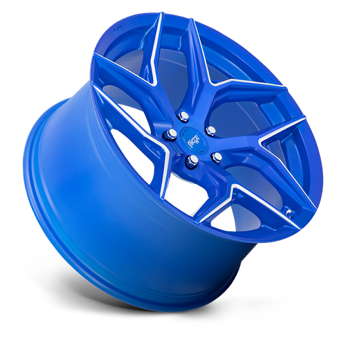 Niche M268 TORSION Anodized Blue Milled 20x9 +25 5x112mm 66.6mm