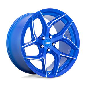 Niche M268 TORSION Anodized Blue Milled 20x9 +25 5x112mm 66.6mm