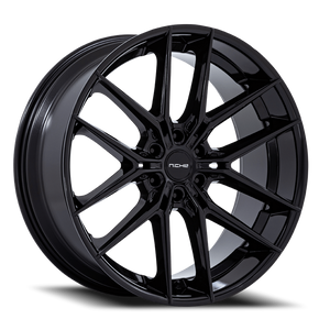 Niche NC280 PRODIGY 6 Gloss Black 22x9.5 +25 6x135mm 87.1mm