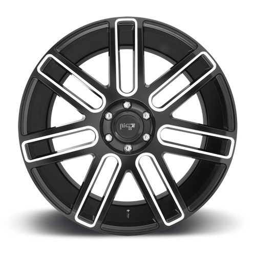 Niche M096 ELAN Matte Black Milled 24x10 +25 5x139.7mm 78.1mm - WheelWiz