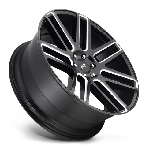 Niche M096 ELAN Matte Black Milled 20x9 +25 5x139.7mm 78.1mm - WheelWiz