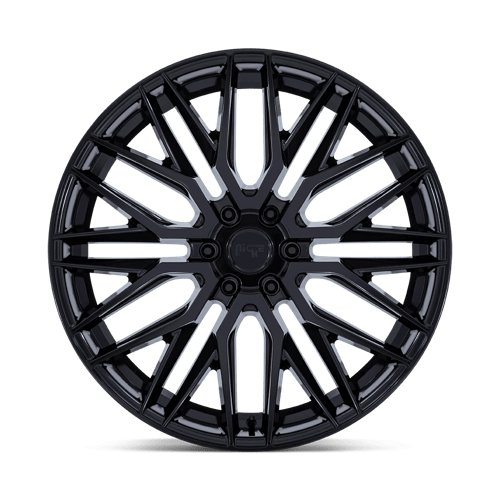 Niche M224 GAMMA Gloss Black 22x9.5 +25 6x139.7mm 106.1mm - Wheelwiz