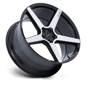 Niche NC283 MODENA Gloss Black W/ Machined Face 20x9 +15 5x112mm 66.6mm - Wheelwiz