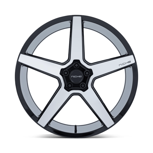 Niche NC283 MODENA Gloss Black W/ Machined Face 20x10.5 +38 5x112mm 66.6mm