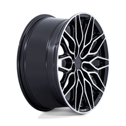 Niche NC277 CALABRIA 5 Gloss Black Machined 20x10.5 +38 5x112mm 66.6mm - Wheelwiz