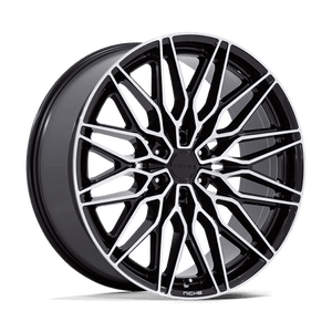 Niche NC278 CALABRIA 6 Gloss Black W/ Machined 24x10 +30 6x135mm 87.1mm