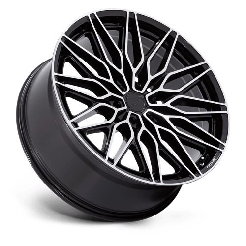 Niche NC278 CALABRIA 6 Gloss Black W/ Machined 20x9.5 +30 6x139.7mm 106.1mm