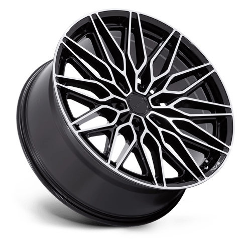 Niche NC278 CALABRIA 6 Gloss Black W/ Machined 22x9.5 +30 6x135mm 87.1mm