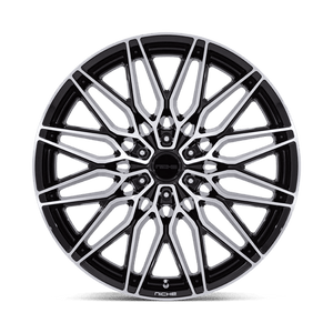 Niche NC278 CALABRIA 6 Gloss Black W/ Machined 22x9.5 +30 6x135mm 87.1mm